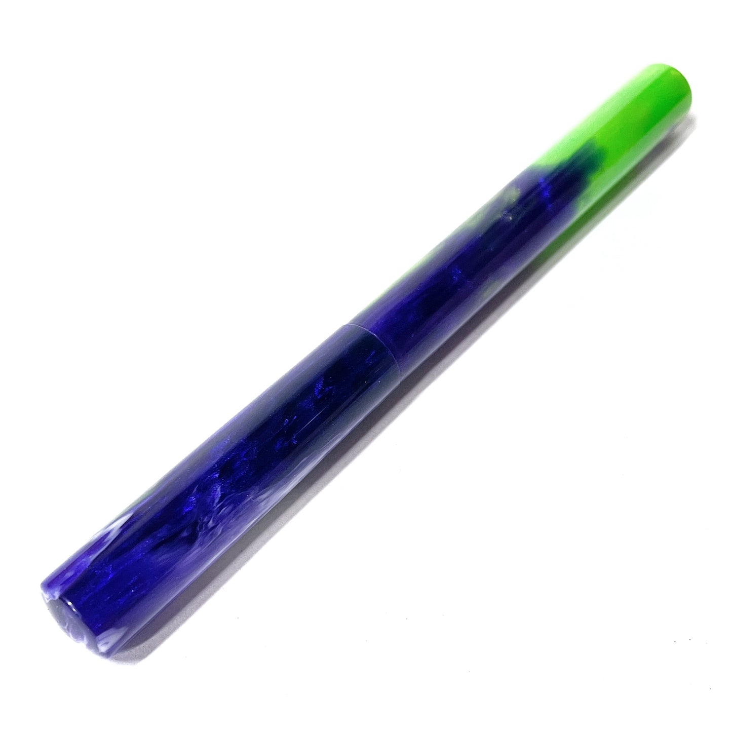 "Electric Love" Resin | Black Stainless Apollo Rollerball Pen