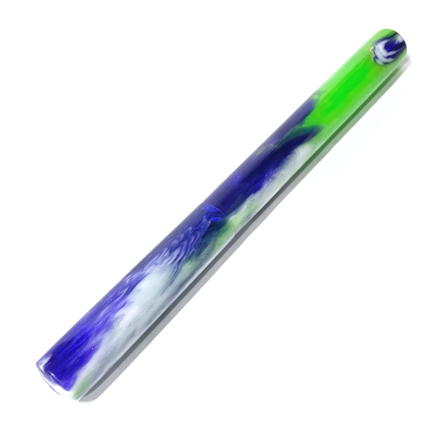 "Electric Love" Resin | Black Stainless Apollo Rollerball Pen