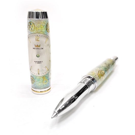 Watch Parts | Rhodium Clooney Rollerball Pen