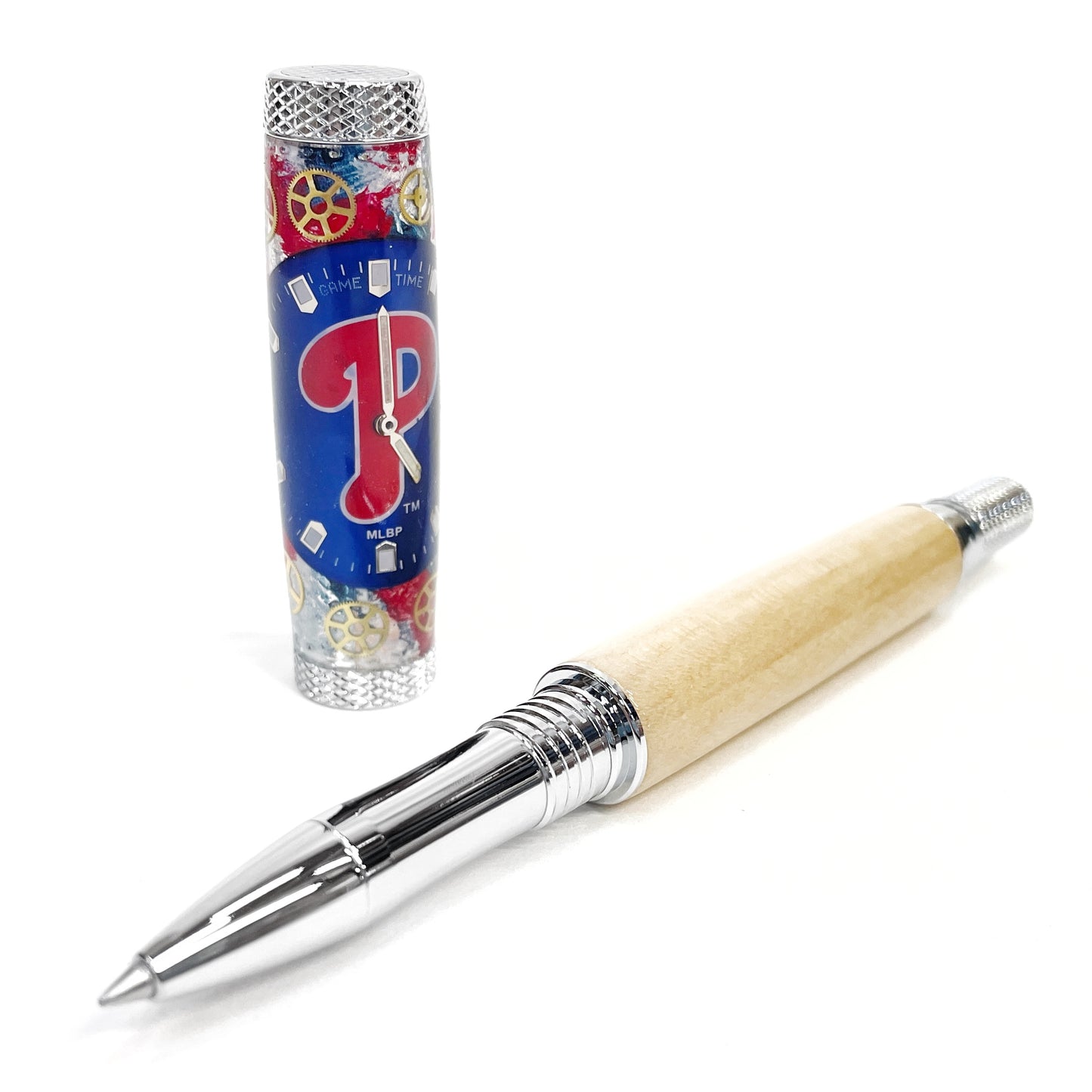 Citizens Bank Park & Phillies Watch Parts Rollerball Pen