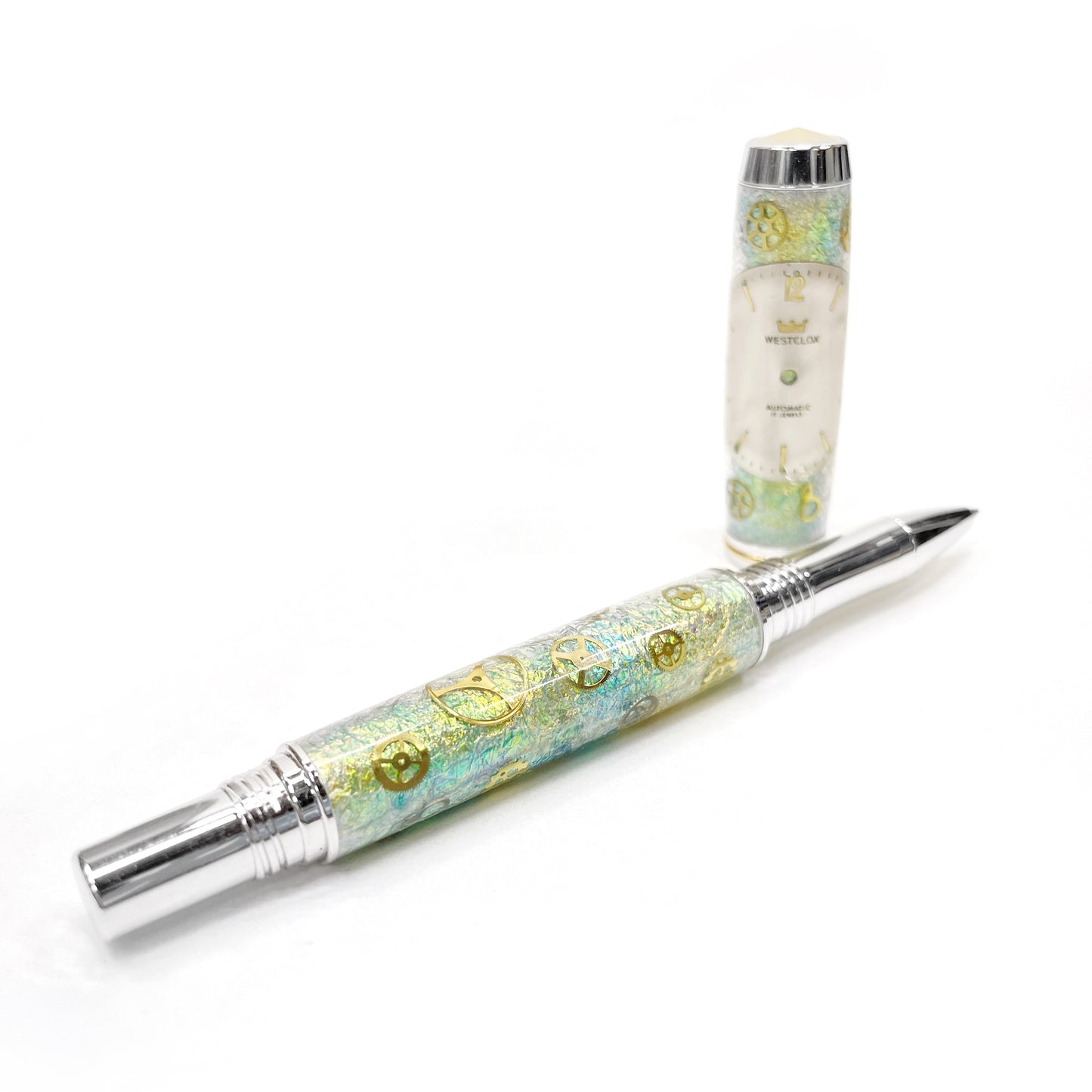 Watch Parts | Rhodium Clooney Rollerball Pen