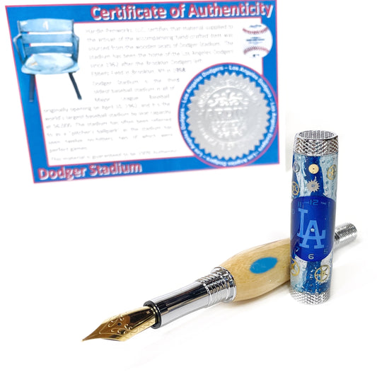 Dodgers Watch Parts & Stadium Seat Fountain Pen