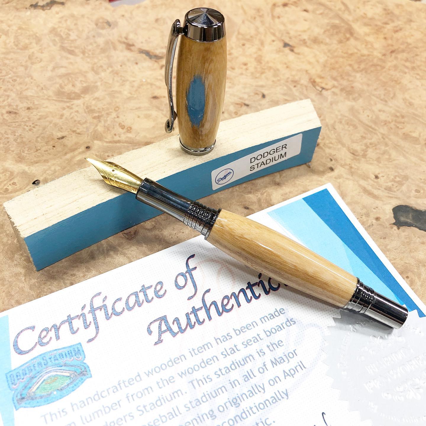 Dodgers Stadium Wood Capped Pen