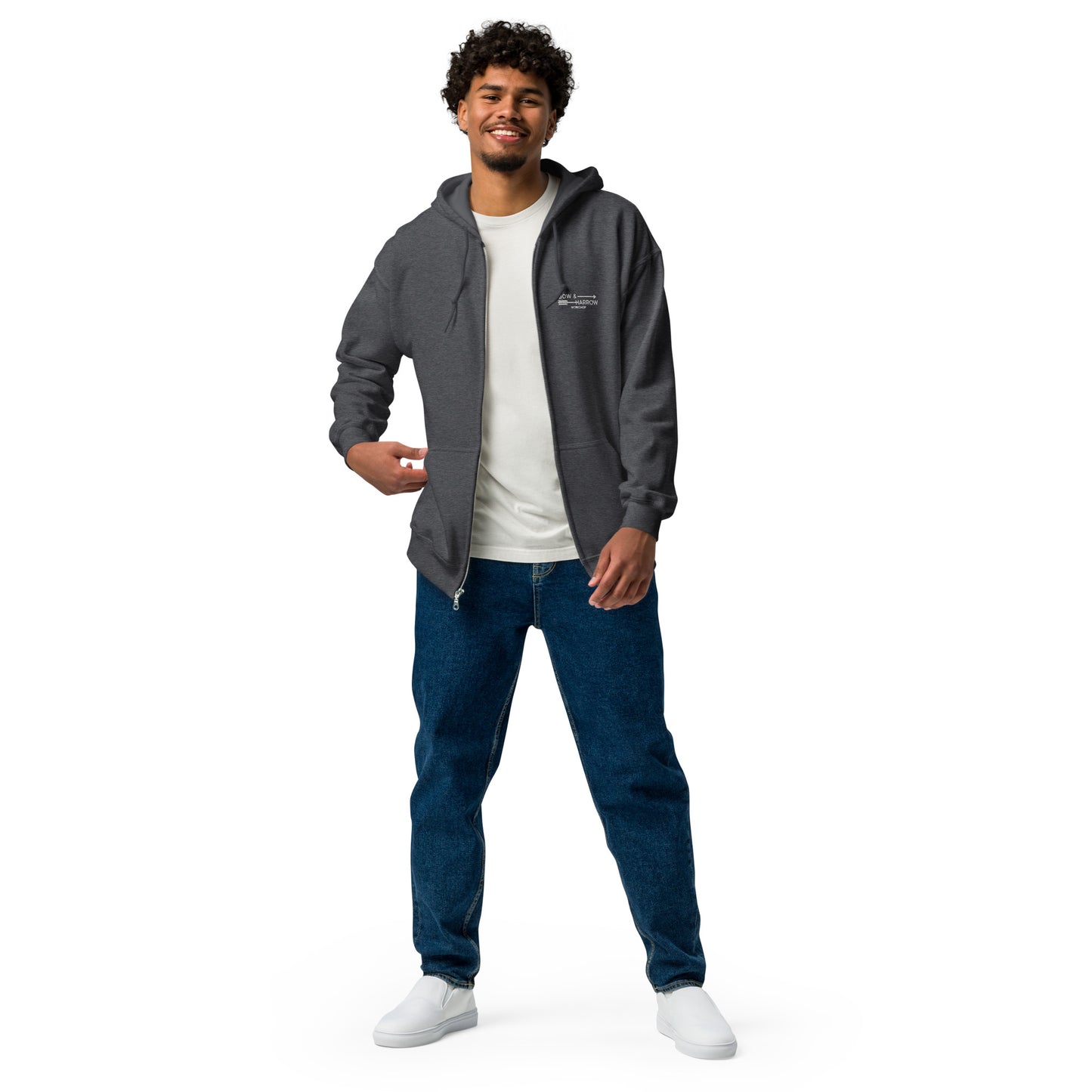 Logo Unisex Heavy Blend Zip Hoodie