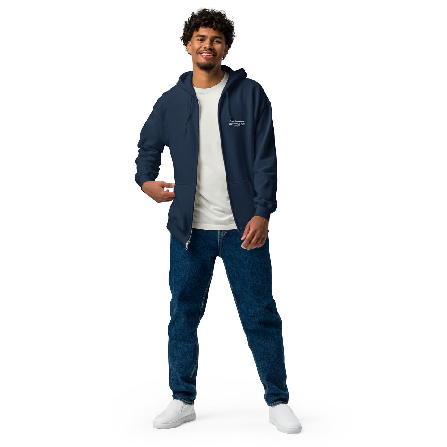 Logo Unisex Heavy Blend Zip Hoodie