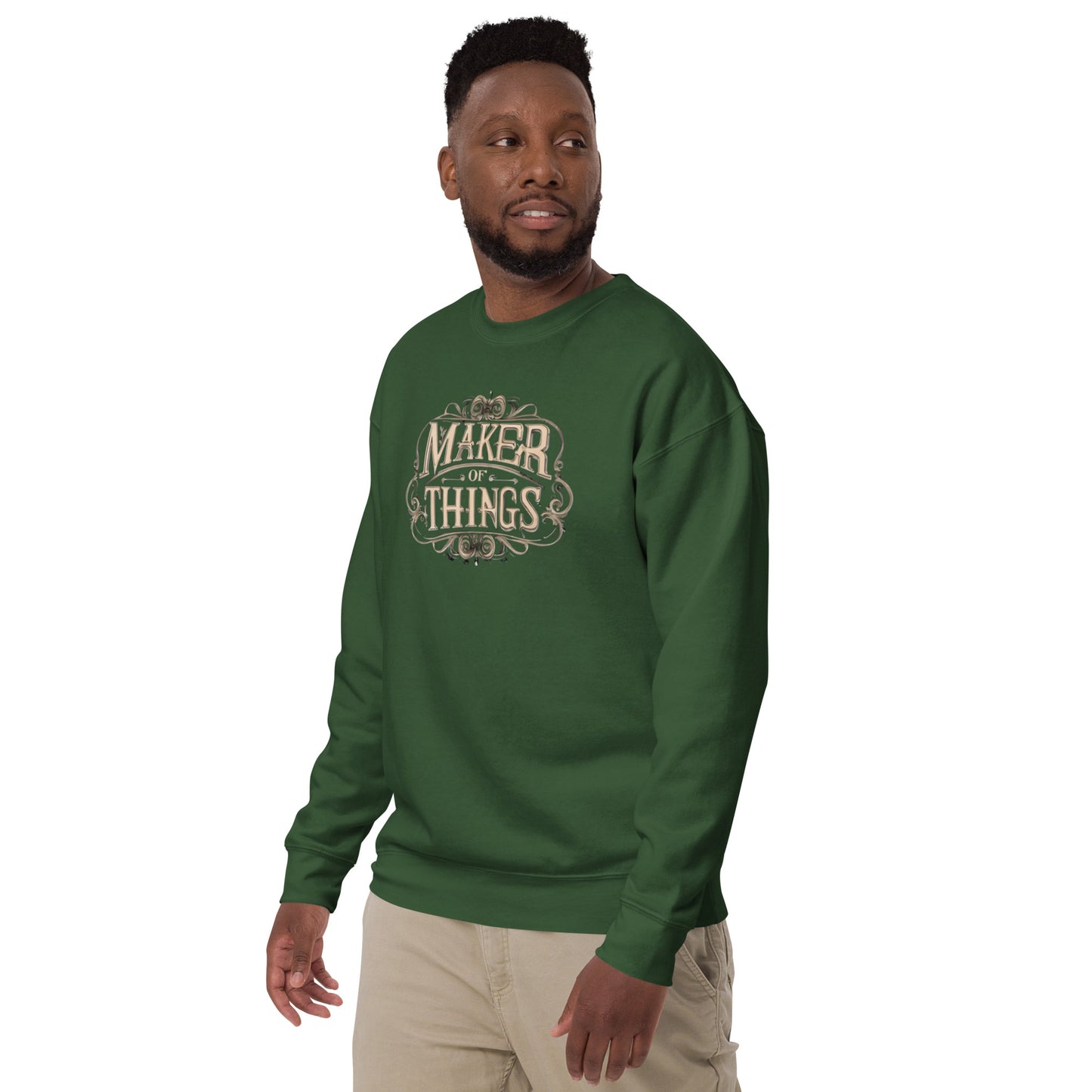 Vintage Maker Of Things Unisex Premium Sweatshirt