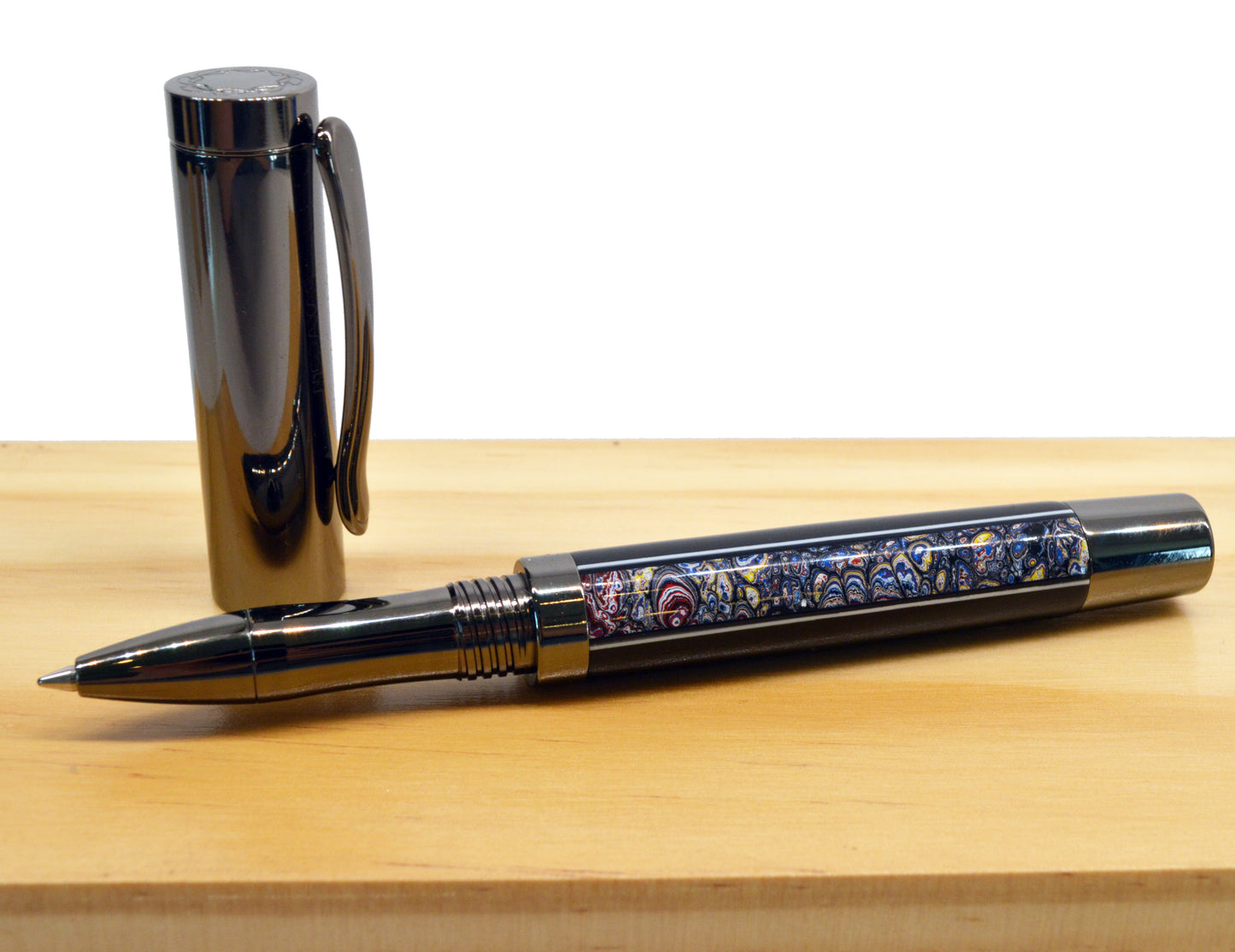 Kenworth Fordite & Ebony | Gun Metal The Pimento Rollerball