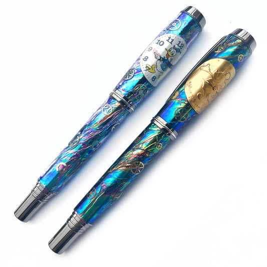 Character Watch Parts | Black Titanium Don Rollerball Pen