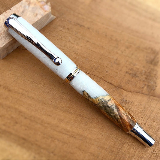 Ghost Gold Hybrid | Rhodium & Gold Clooney Rollerball