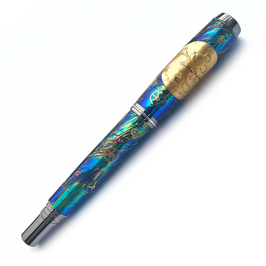 Character Watch Parts | Black Titanium Don Rollerball Pen