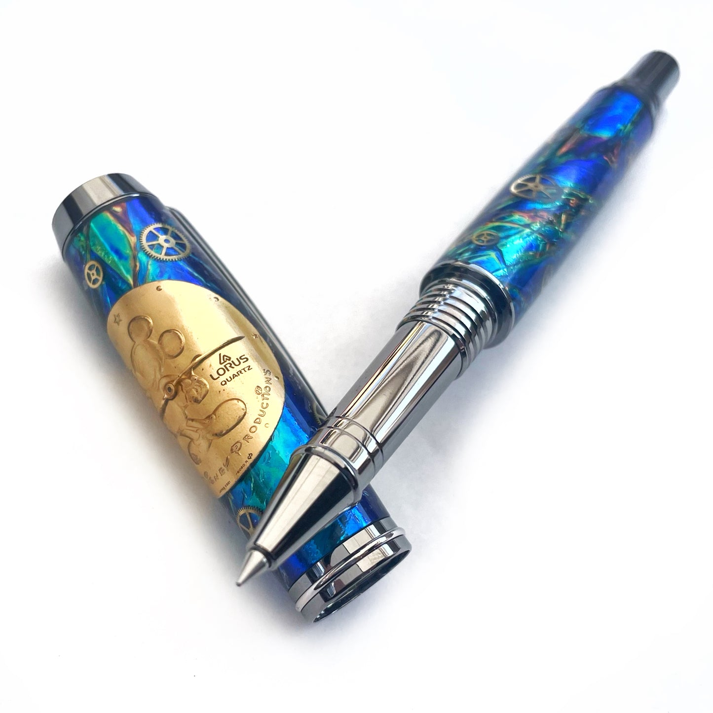 Character Watch Parts | Black Titanium Don Rollerball Pen