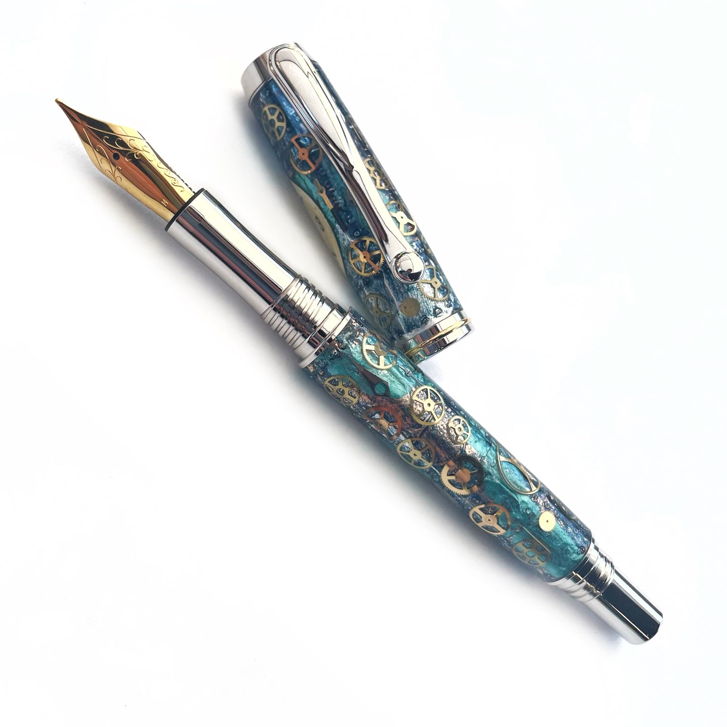 Watch Parts | Rhodium Clooney Fountain Pen