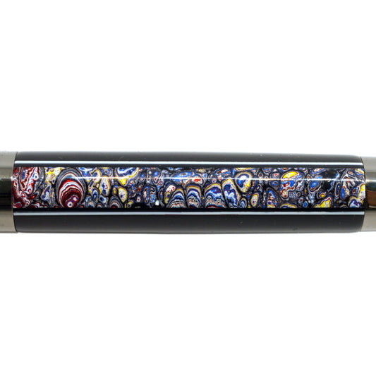 Kenworth Fordite & Ebony | Gun Metal The Pimento Rollerball