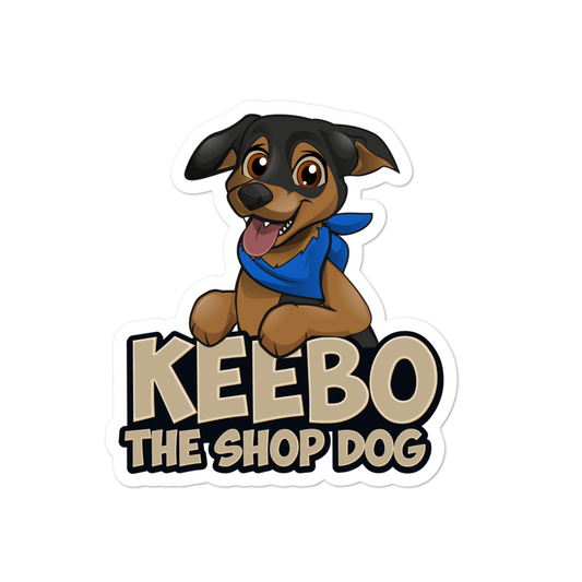 Keebo The Shop Dog Stickers