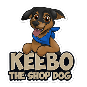 Keebo The Shop Dog Stickers