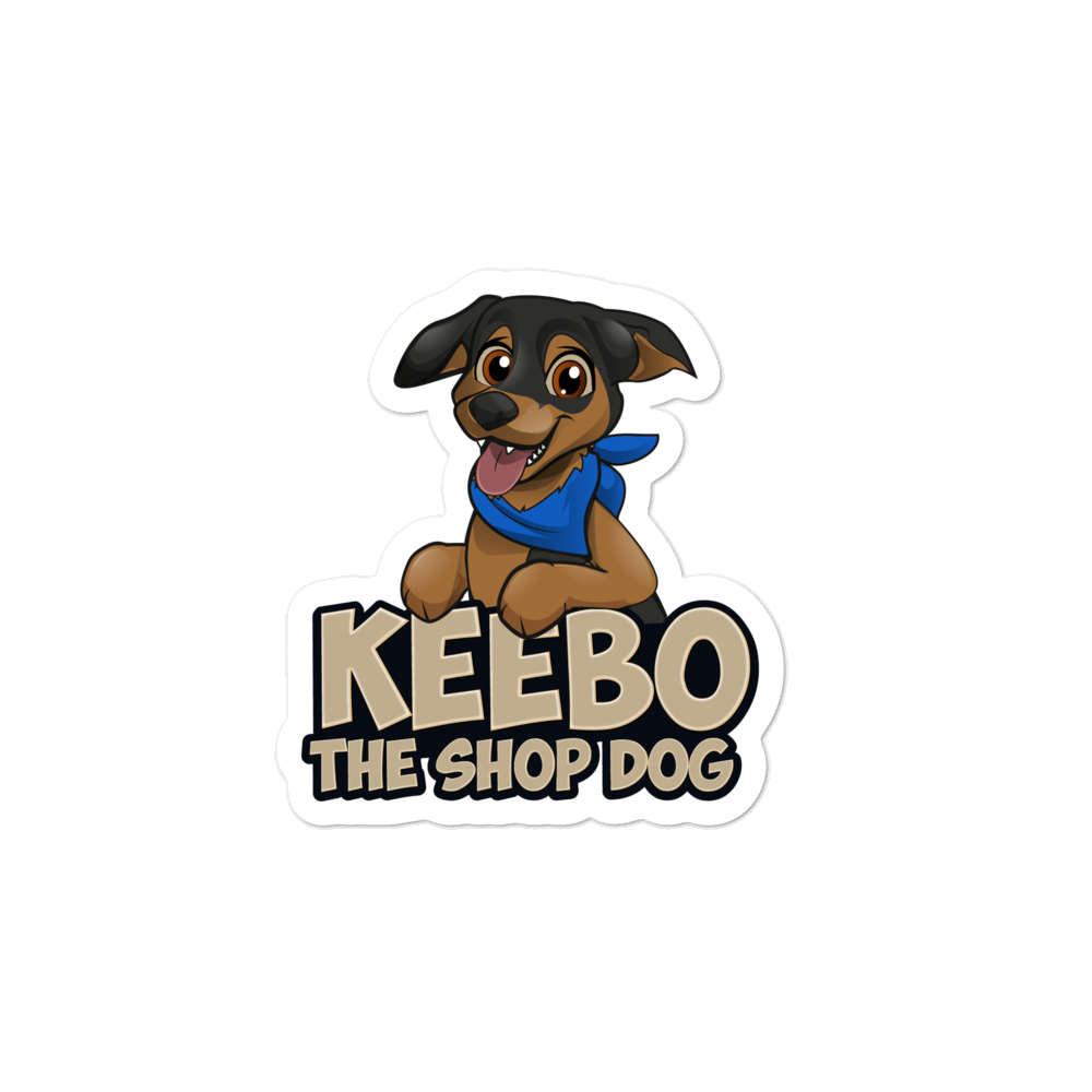 Keebo The Shop Dog Stickers