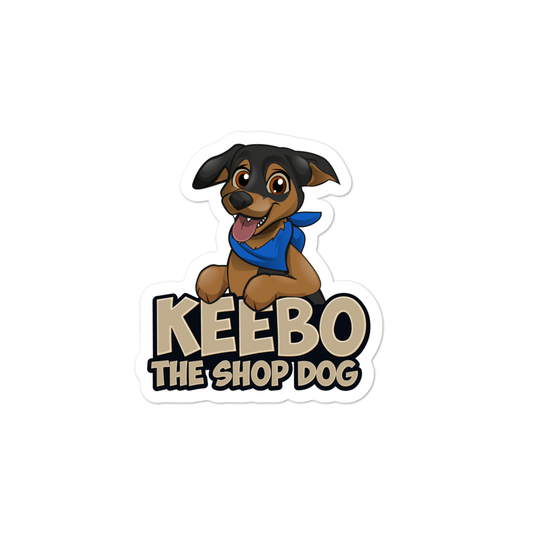 Keebo The Shop Dog Stickers