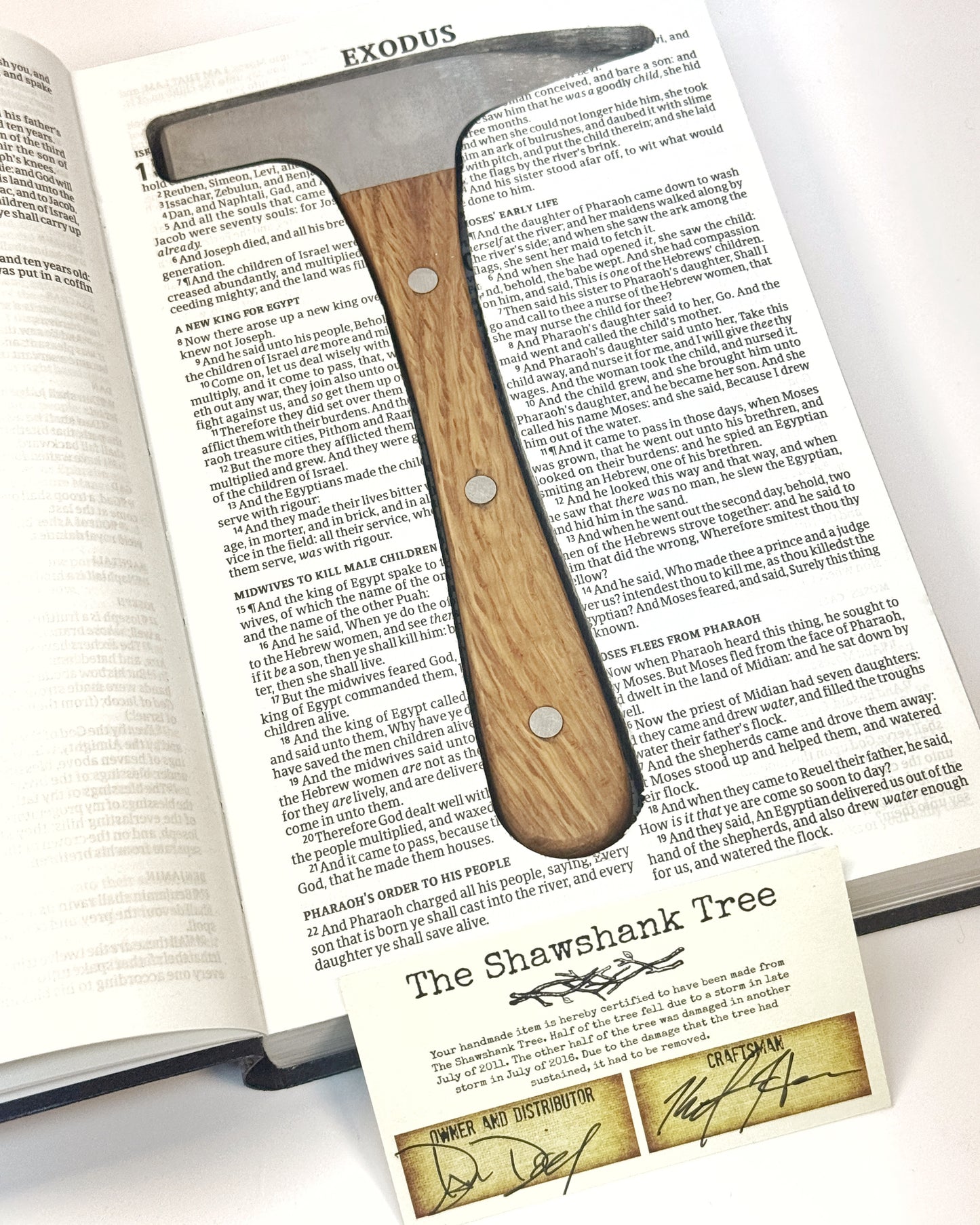 Shawshank Rock Hammer - Made With THE Shawshank Oak