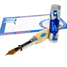 Load image into Gallery viewer, Dodgers Watch Parts &amp; Stadium Seat Fountain Pen