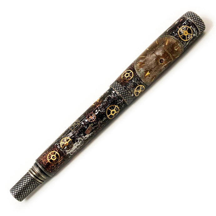 Steampunk Watch Parts | Antique Silver Bradley Fountain Pen