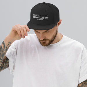 Logo Flat Brim Snapback Hat