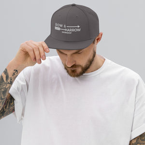 Logo Flat Brim Snapback Hat