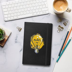 Maker Bulb Hardcover bound notebook