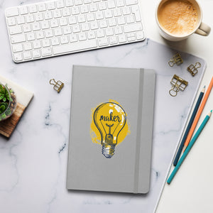 Maker Bulb Hardcover bound notebook