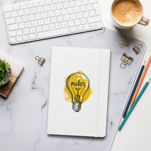 Maker Bulb Hardcover bound notebook