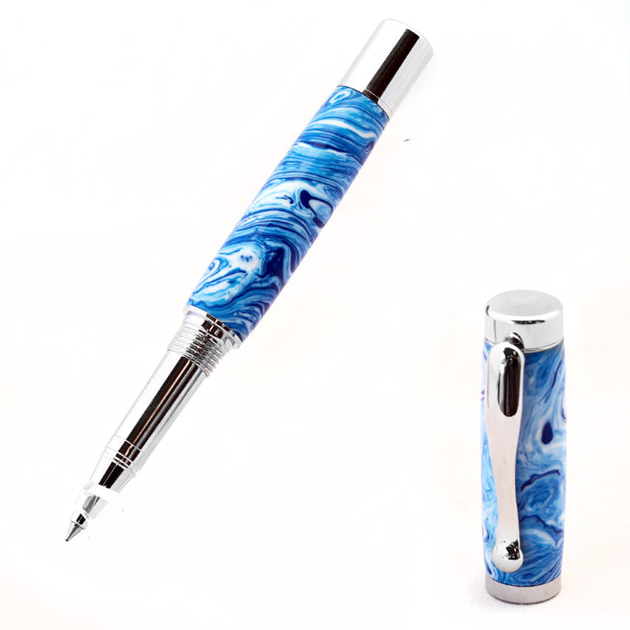 Blue Swirl Resin | Connor Rollerball