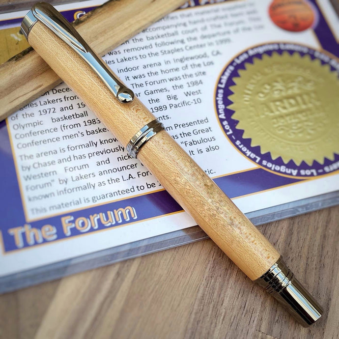 Lakers Game Used Flooring Wood Capped Pen