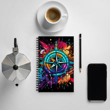 Load image into Gallery viewer, Compass Spiral notebook