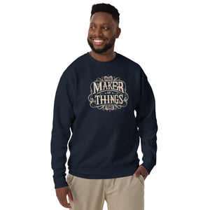 Vintage Maker Of Things Unisex Premium Sweatshirt