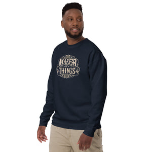 Vintage Maker Of Things Unisex Premium Sweatshirt