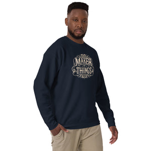 Vintage Maker Of Things Unisex Premium Sweatshirt