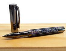 Load image into Gallery viewer, Kenworth Fordite &amp; Ebony | Gun Metal The Pimento Rollerball