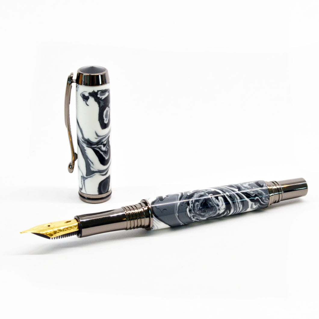 The Clooney | Great White Resin Fountain Pen