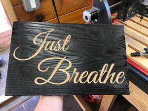 Just Breathe | Wall Decor Sign