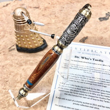 Load image into Gallery viewer, 1965 Tardis Prop Wood | Steampunk Lever-Action Ballpoints