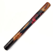 Load image into Gallery viewer, &quot;Fire On The Mountain&quot; Resin | Black Stainless Apollo Rollerball Pen