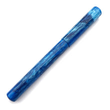 Load image into Gallery viewer, &quot;Caribbean Blue&quot; Resin | Engraved Stainless Steel Apollo Rollerball