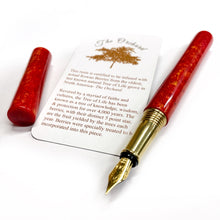 Load image into Gallery viewer, Rowan Berry Tree of Life | Brass Apollo Fountain Pen